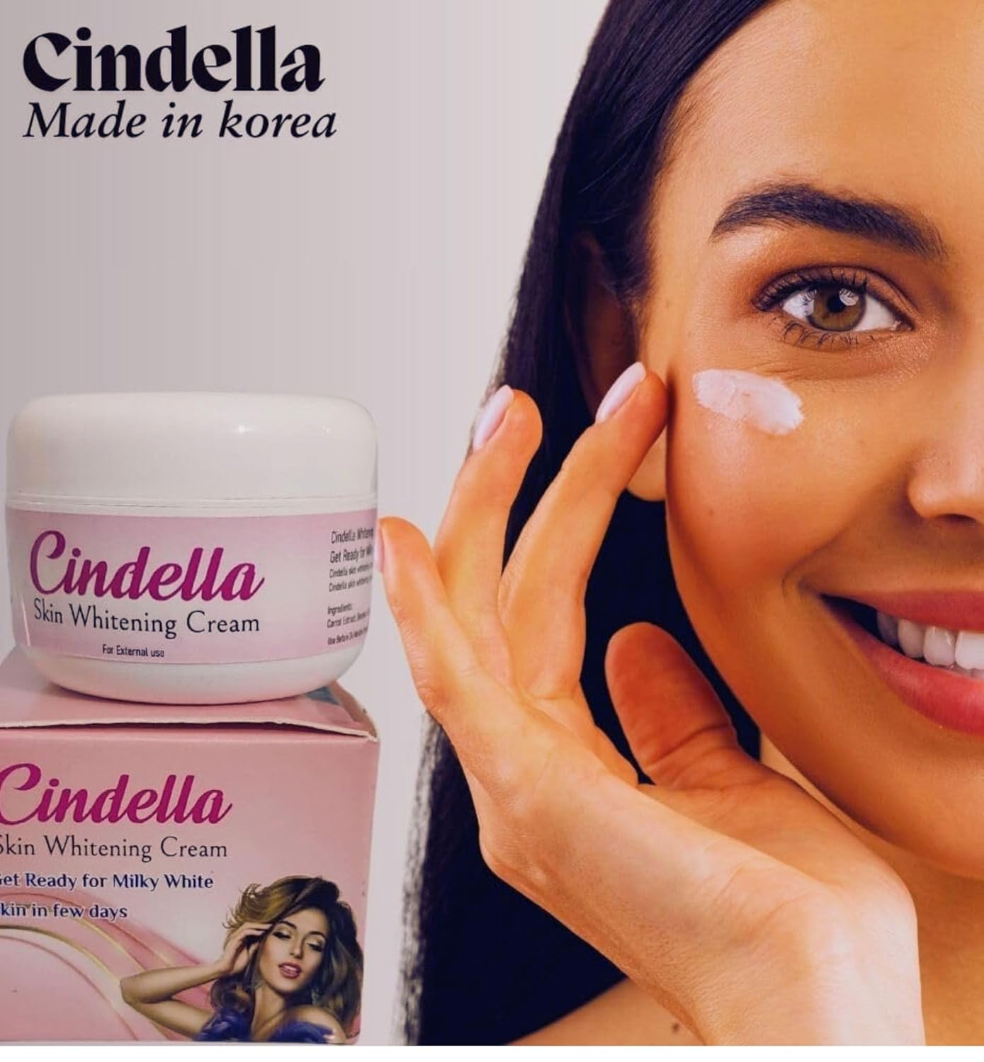 Cindella Skin Whitening Cream, Dark Spot Remover, Moisturizing, All Skin Types