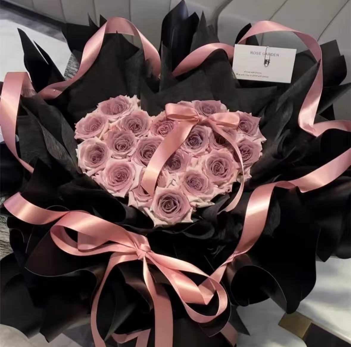 Heart-shaped Bouquet of Roses