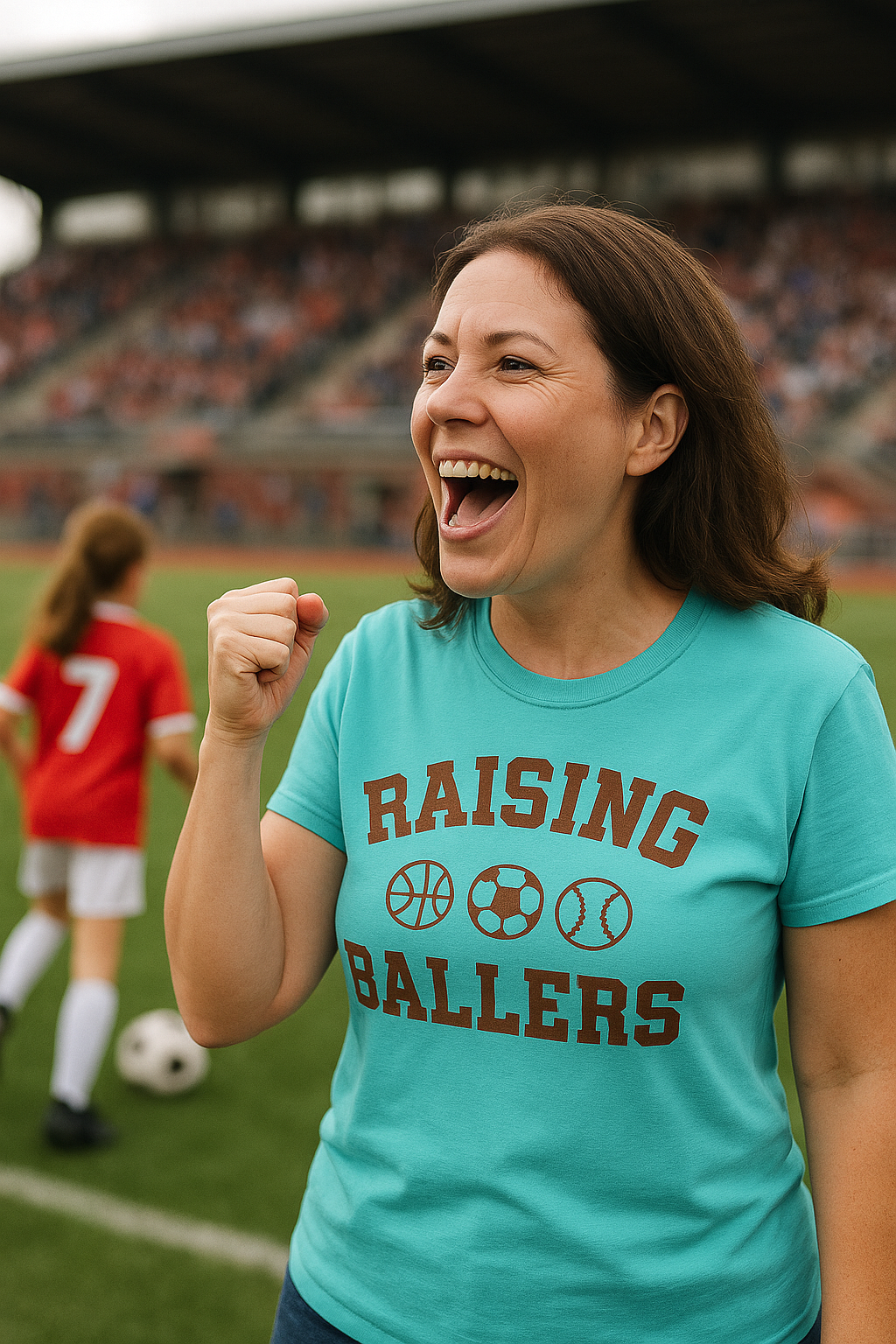 Raising Ballers Sports Graphic T-shirt