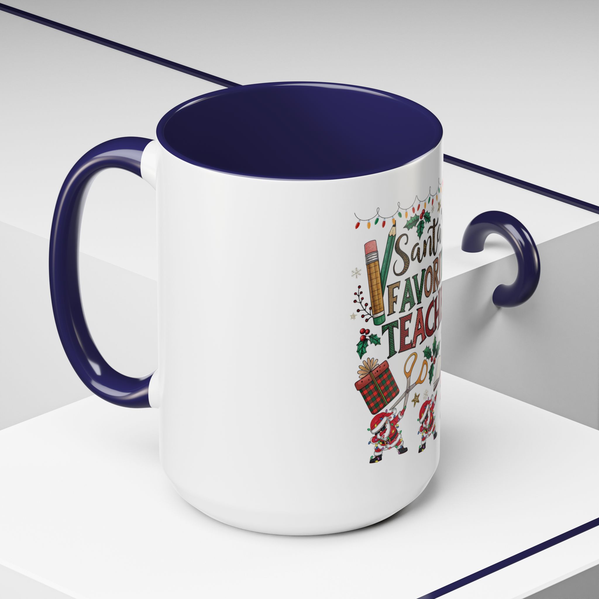 Favorite Teacher Coffee Mug: Festive Christmas Gift