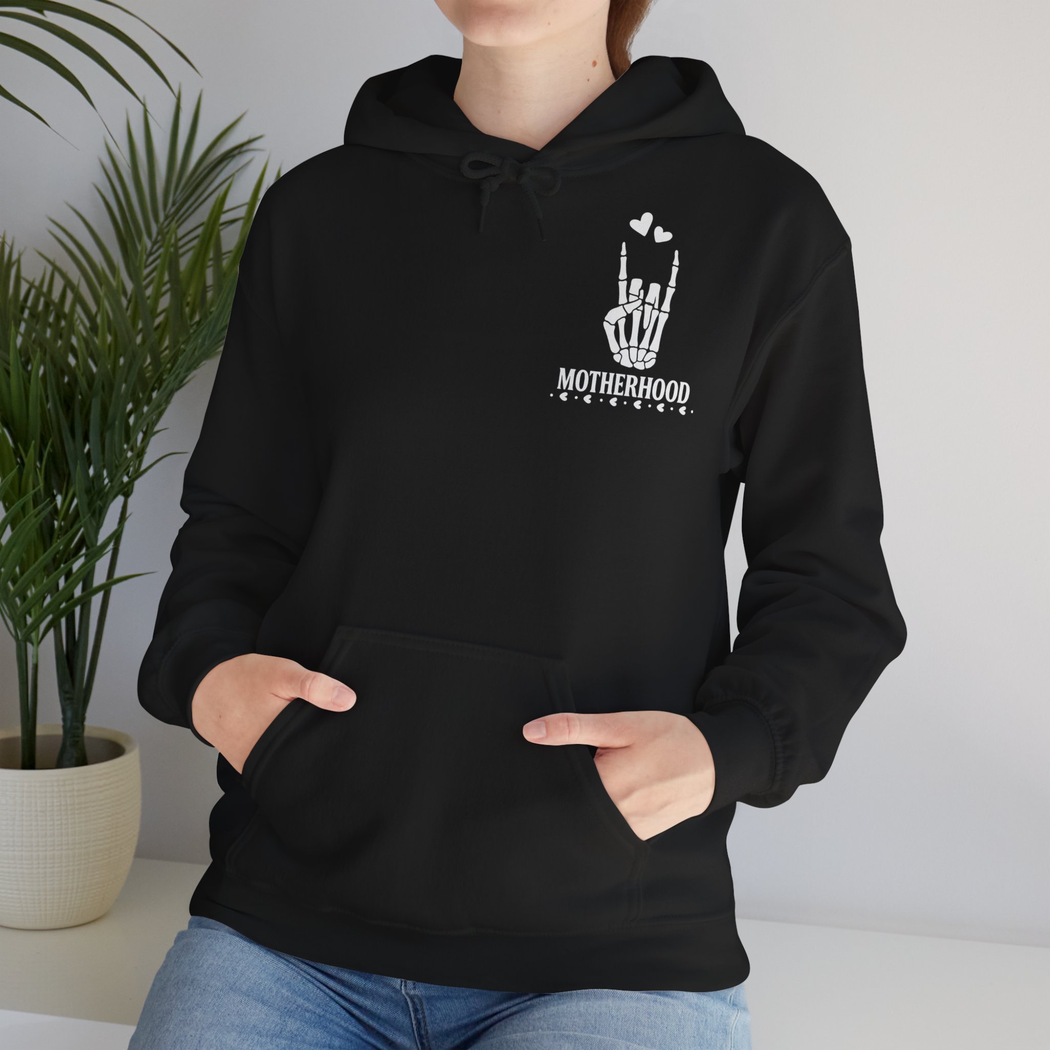 Motherhood Skeleton Hand Hoodie