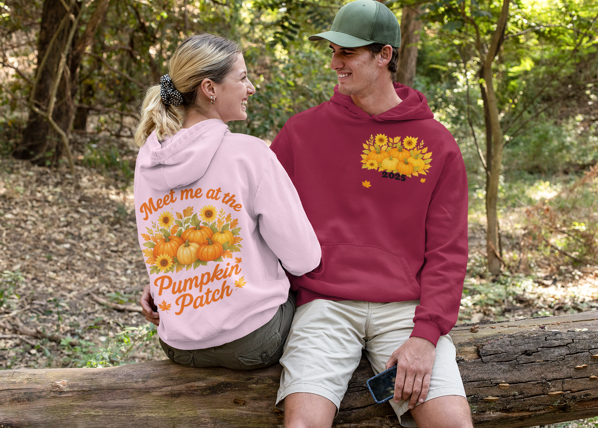 Autumn-Themed Hoodies/ Pumpkin Patch Hoodie, Cozy Sweatshirt, Autumn Apparel, Harvest Season Gift, Halloween Celebration