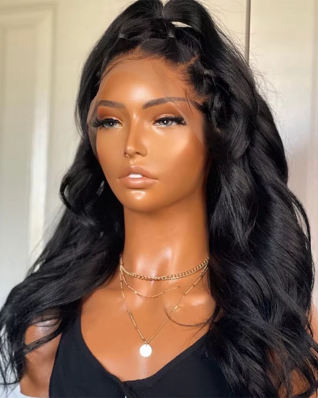Pre Plucked 13x4/13x6 HD Transparent Lace Frontal Wigs Human Hair 180% Density Glueless Human Wigs with Baby Hair