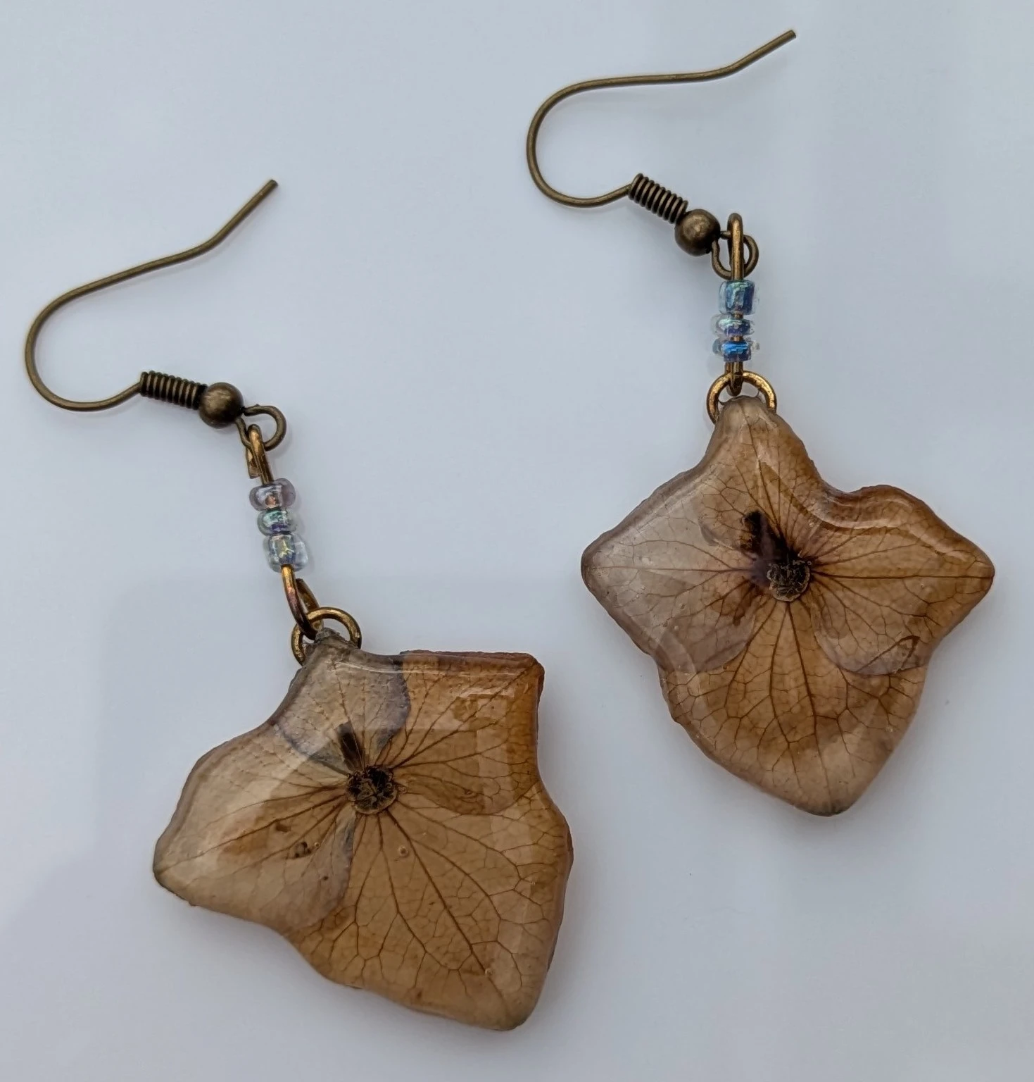 Boucles d'oreilles Bohème Hortensia plat