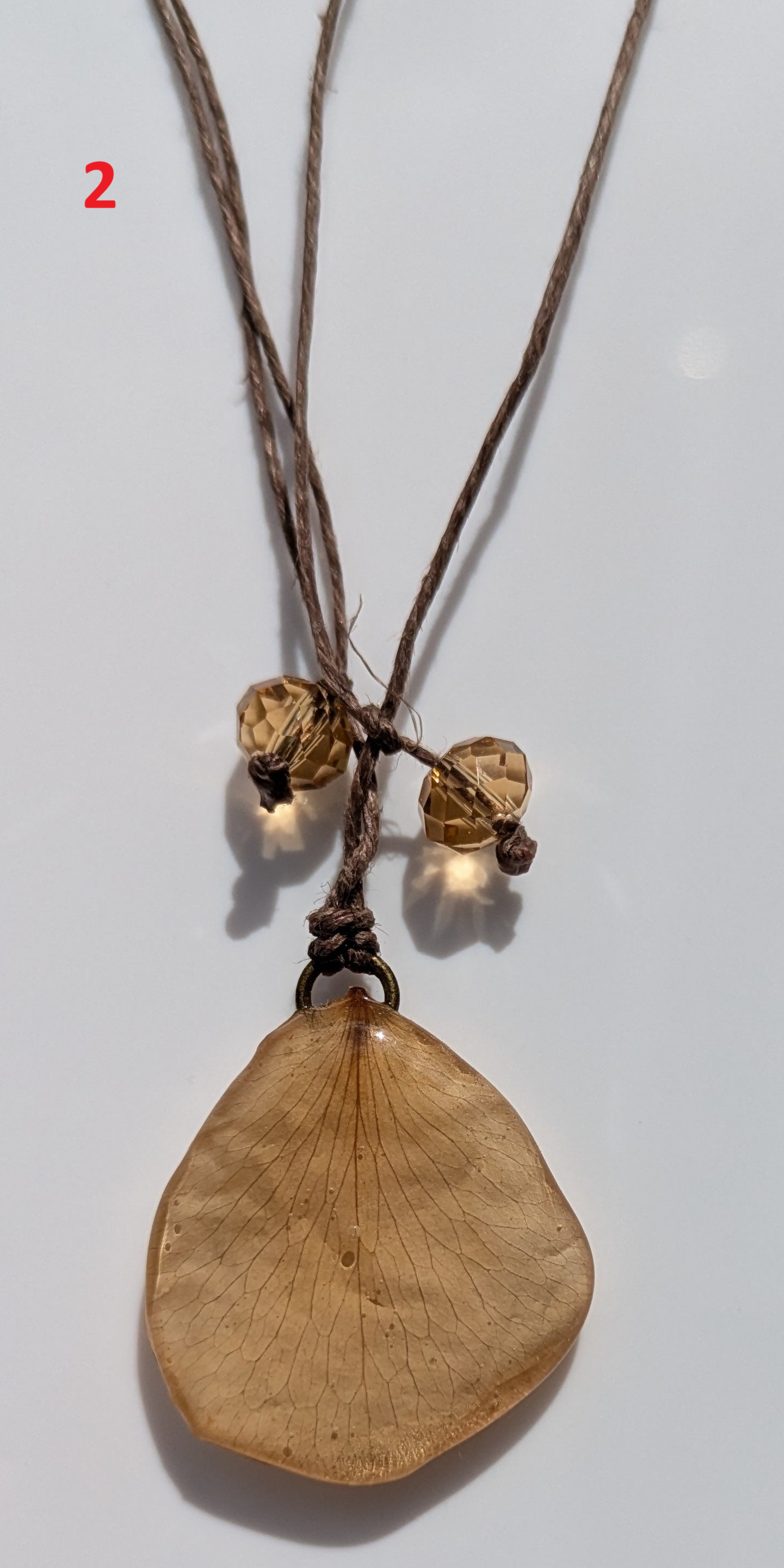 Collier bohème pétale de rose