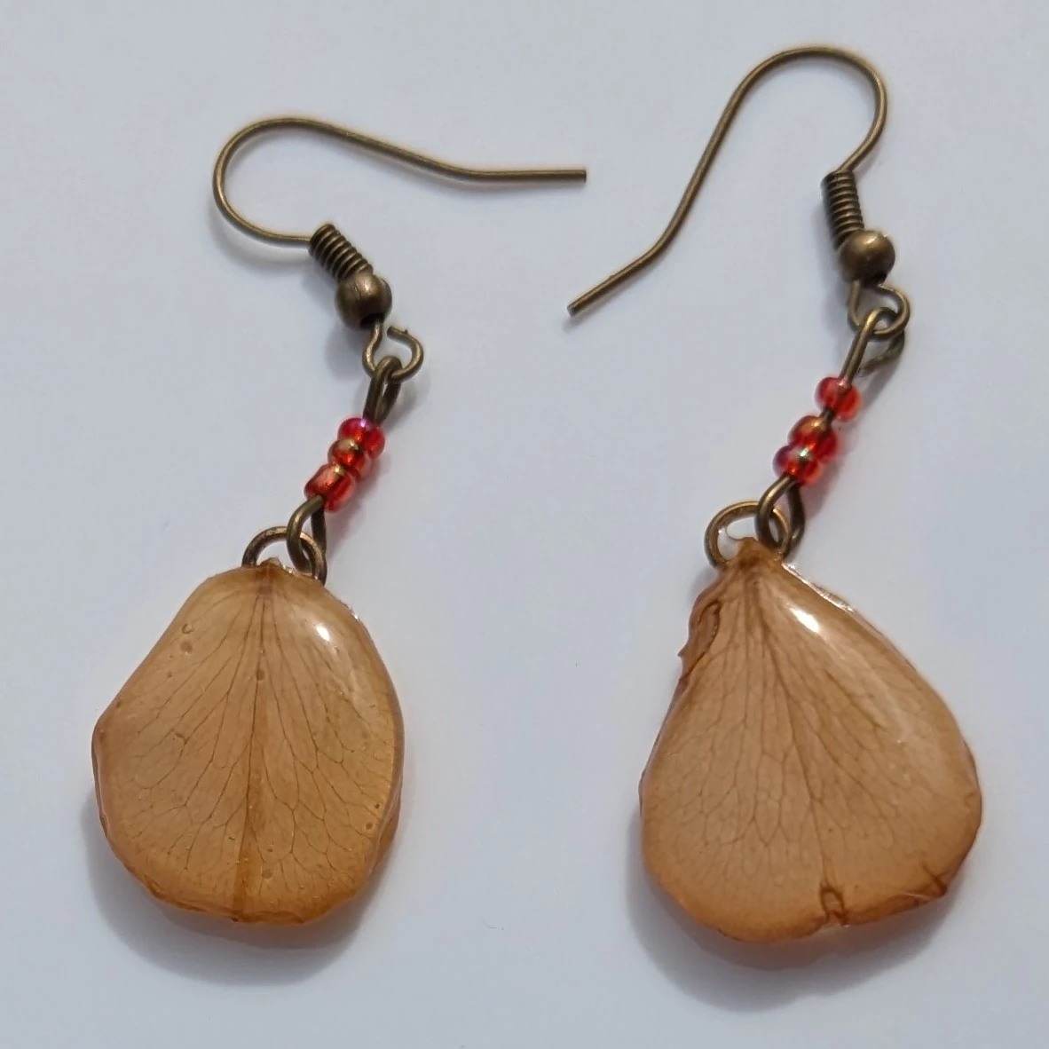 Boucles d'oreilles bohème pétale de rose