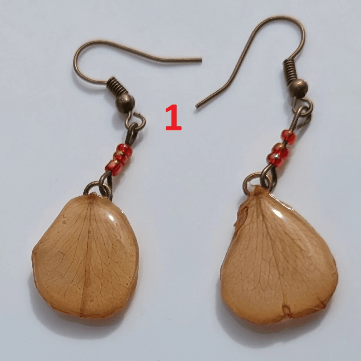 Boucles d'oreilles bohème pétale de rose