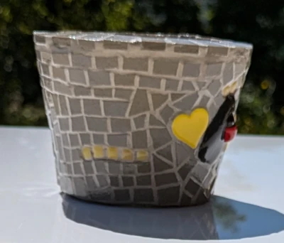 Pot de fleurs en mosaïque "Coccilune"