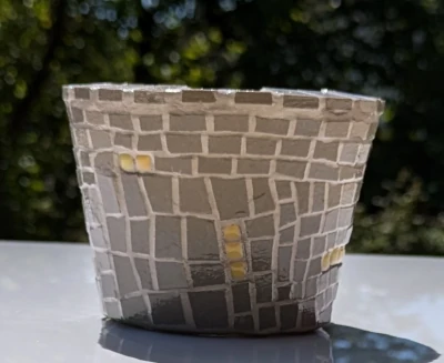 Pot de fleurs en mosaïque "Coccilune"