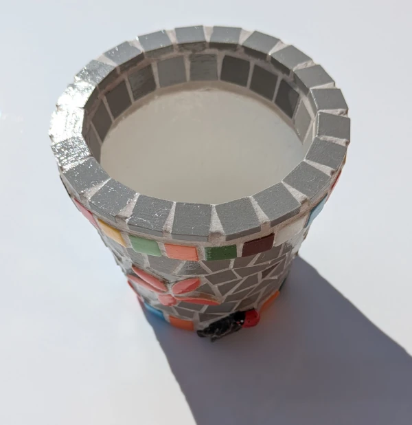 Pot de fleurs en mosaïque "Amaia"