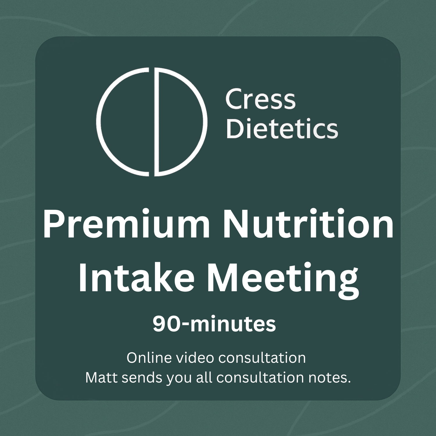 Premium Nutrition Intake Meeting 90-min