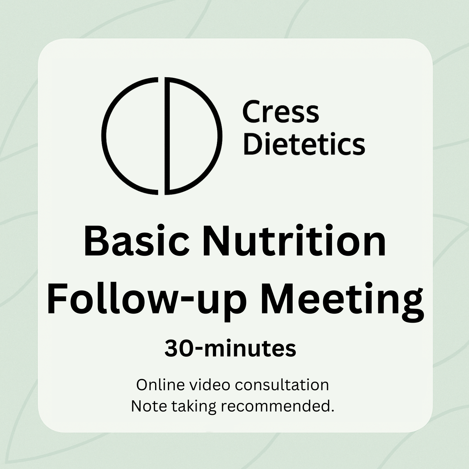 Basic Follow Up Meeting 30-min