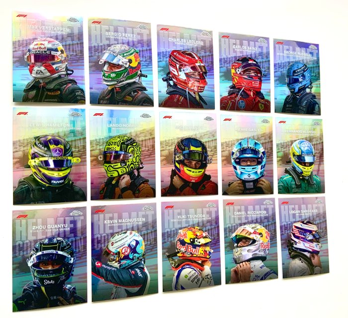 2024 Chrome Complete Helmet Collection Set 1-15
