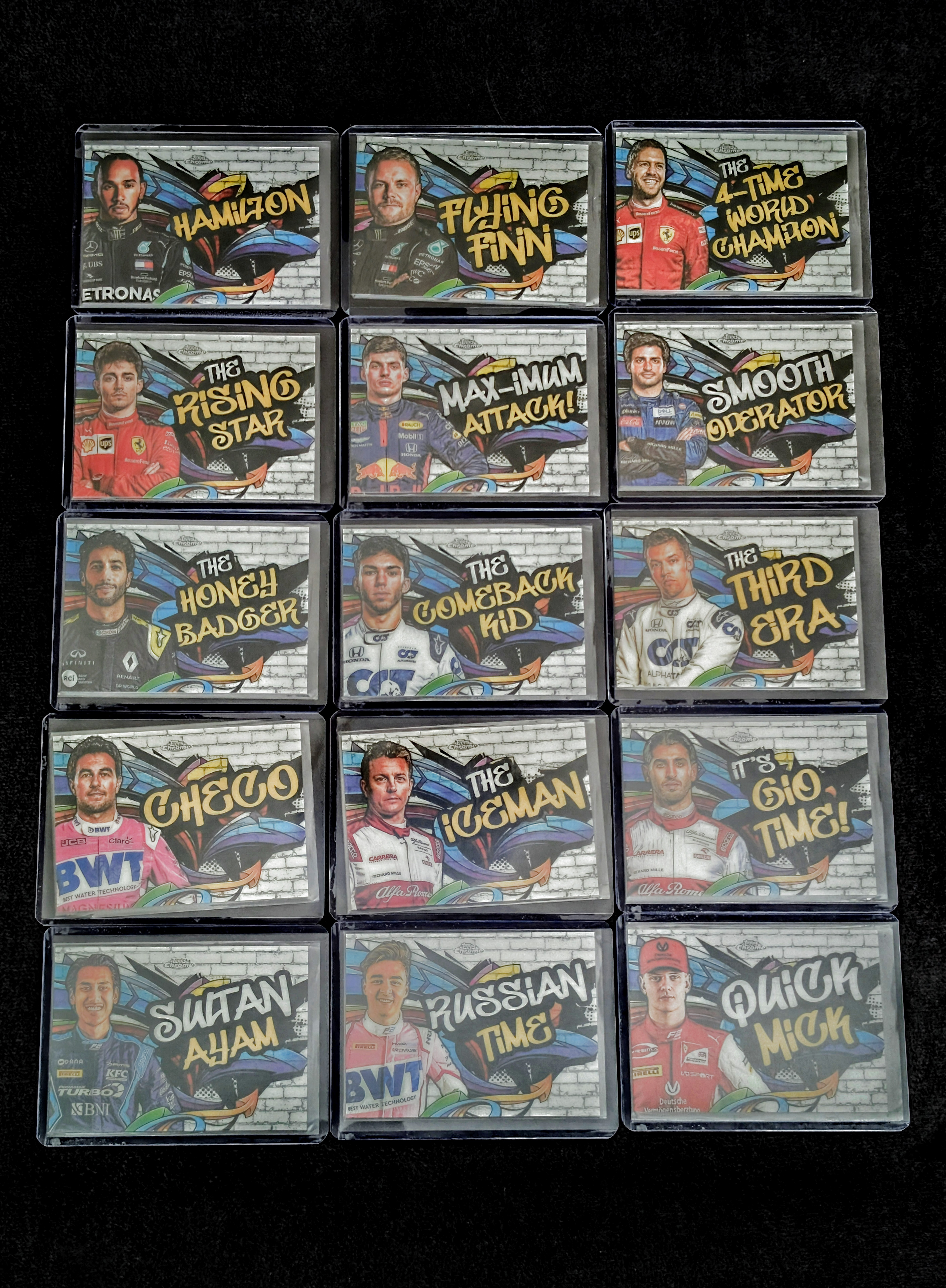 2020 Chrome Complete Track Tag Set 1-15