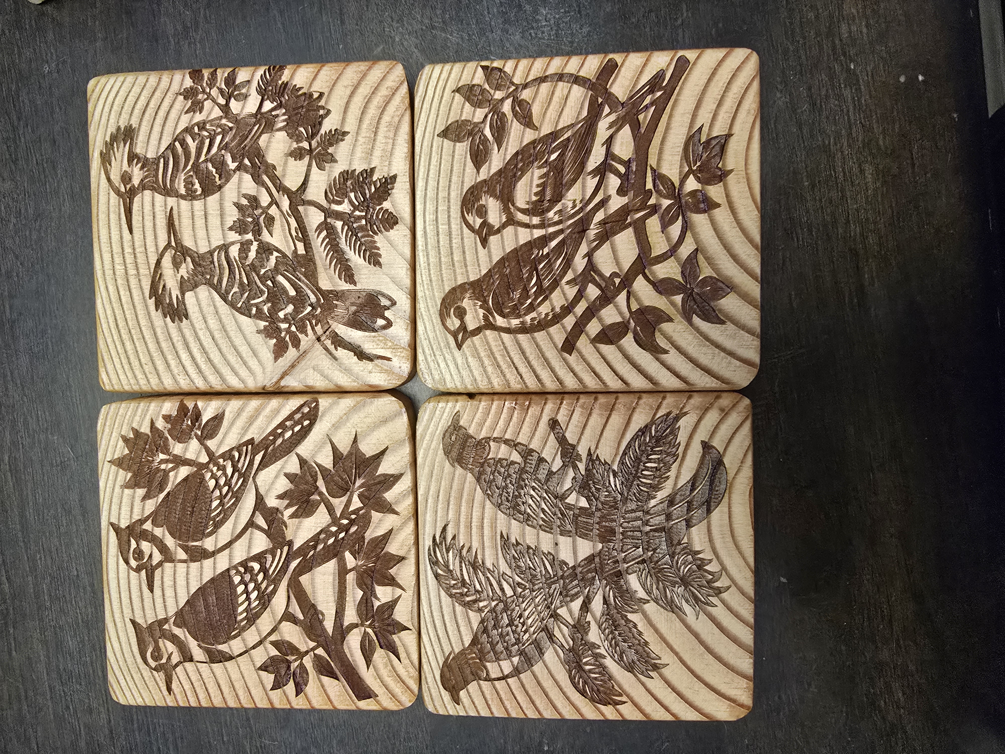 Engraved Wooden Coasters