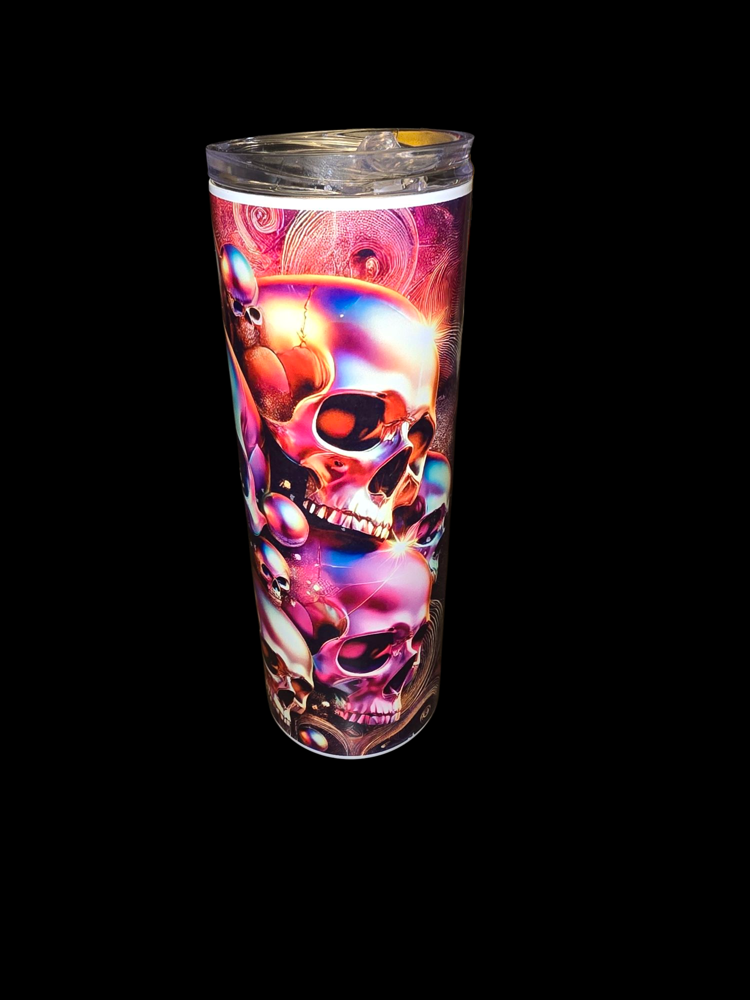 Glow in the Dark 20oz Skinny Skull Tumbler