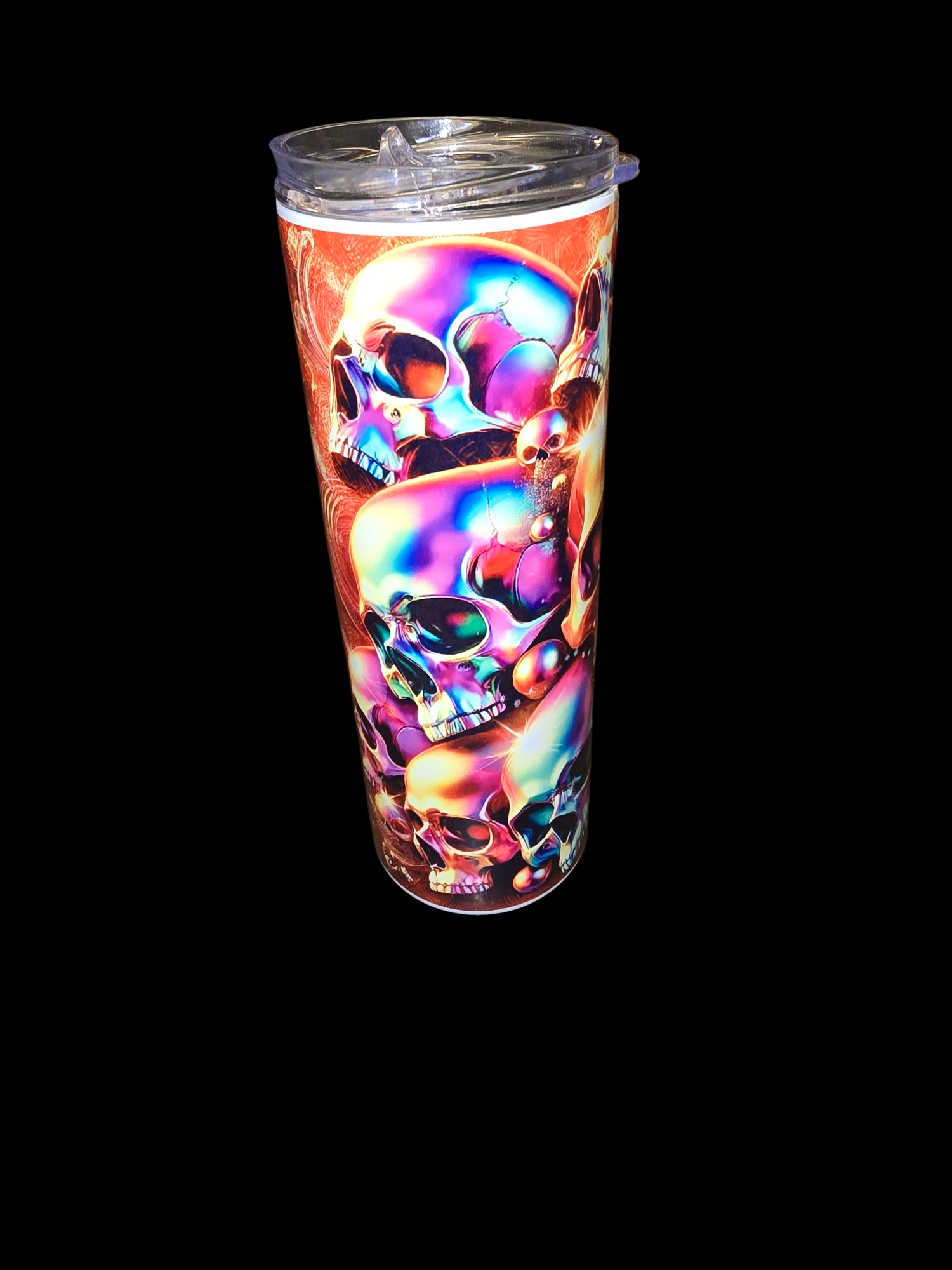 Glow in the Dark 20oz Skinny Skull Tumbler