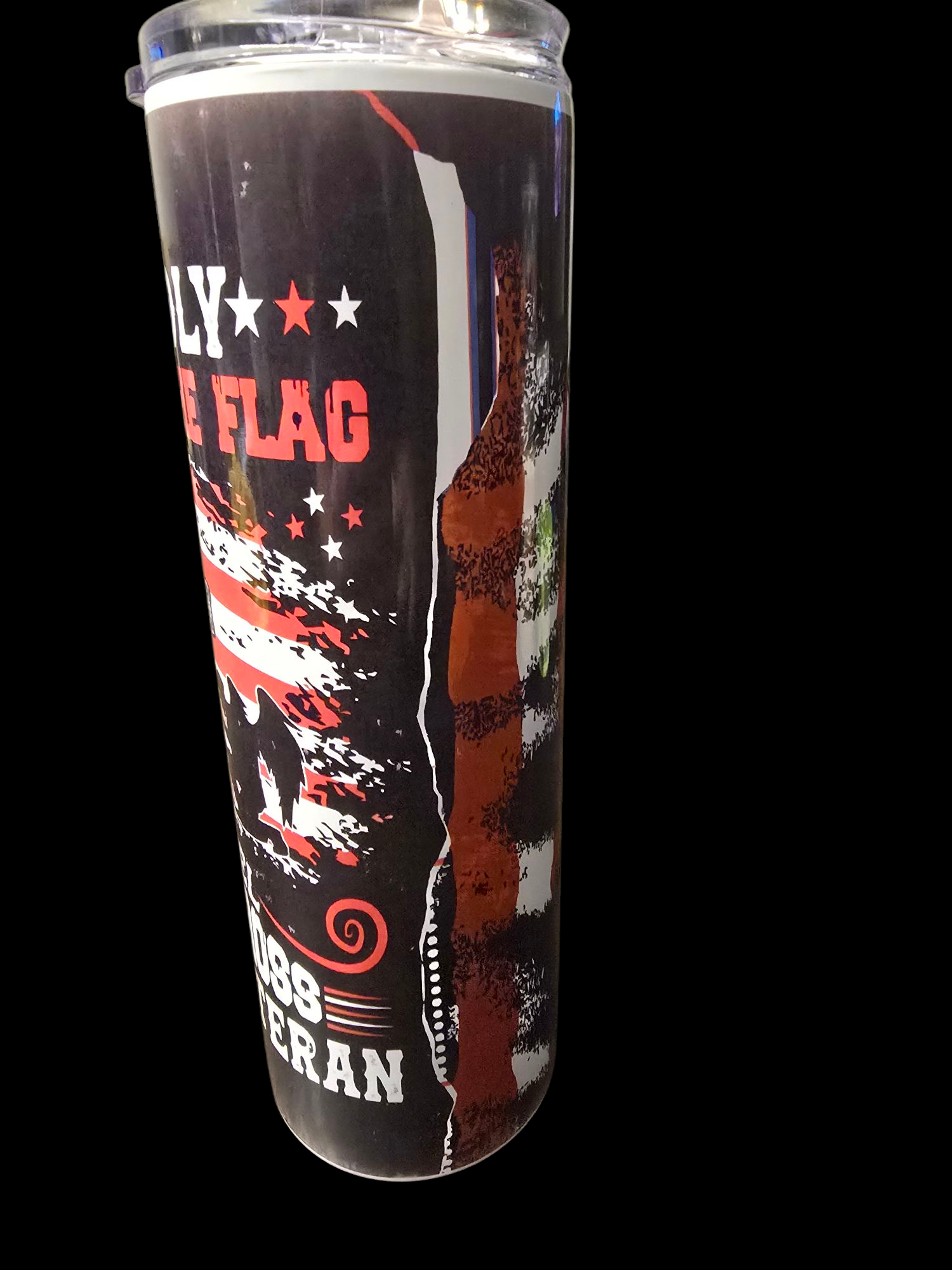 Stand For the Flag, Kneel for the Cross Patriotic Tumbler
