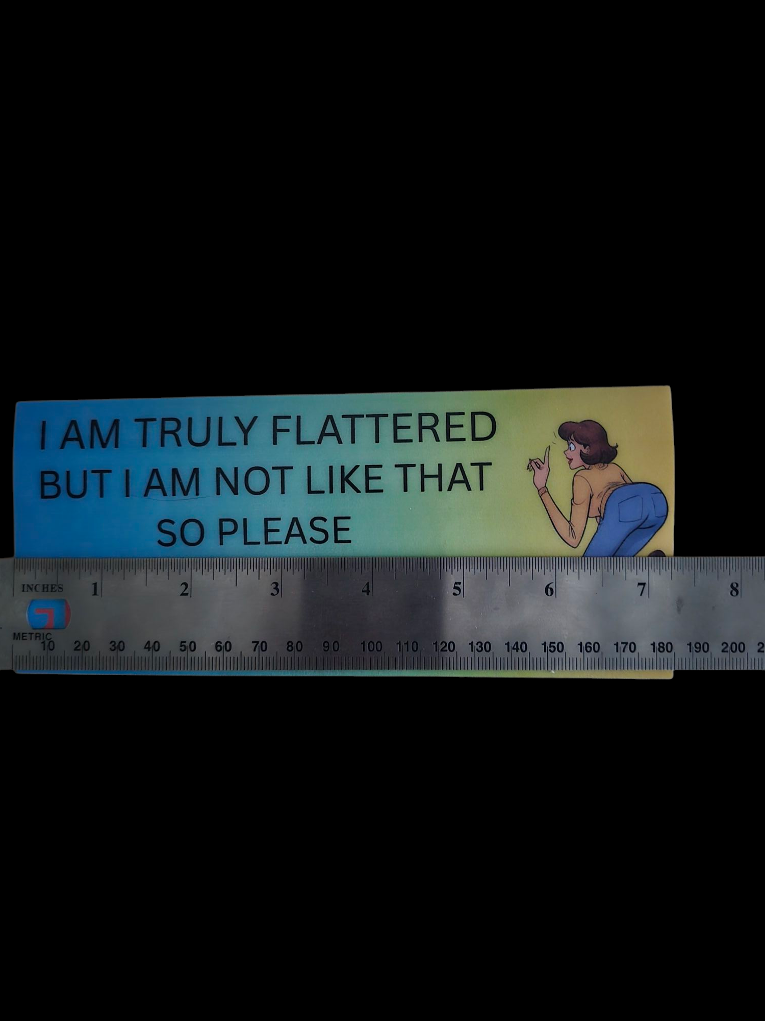 Funny Anti Tailgaters Bumper Sticker