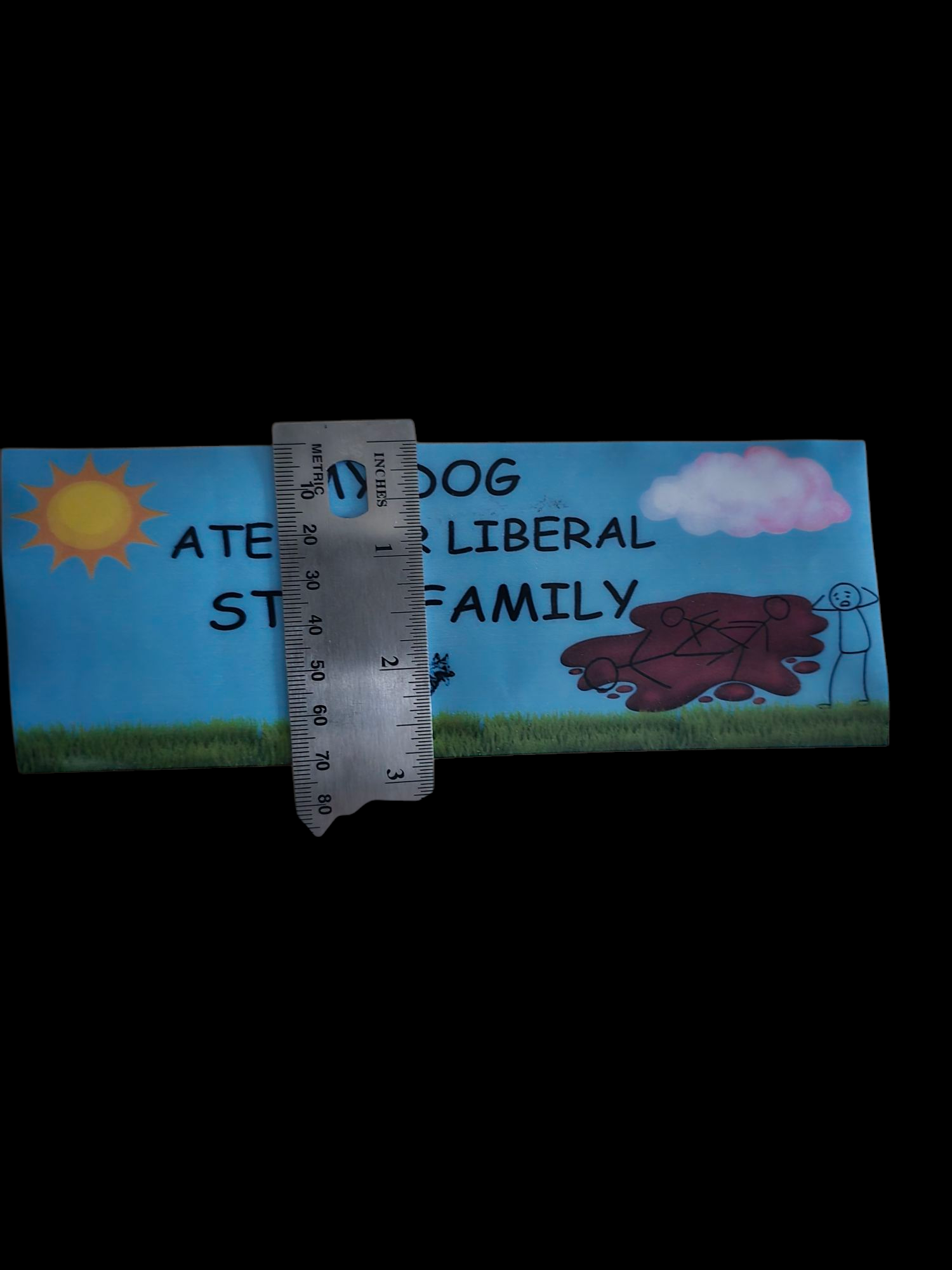 Funny Stick Family Bumper sticker