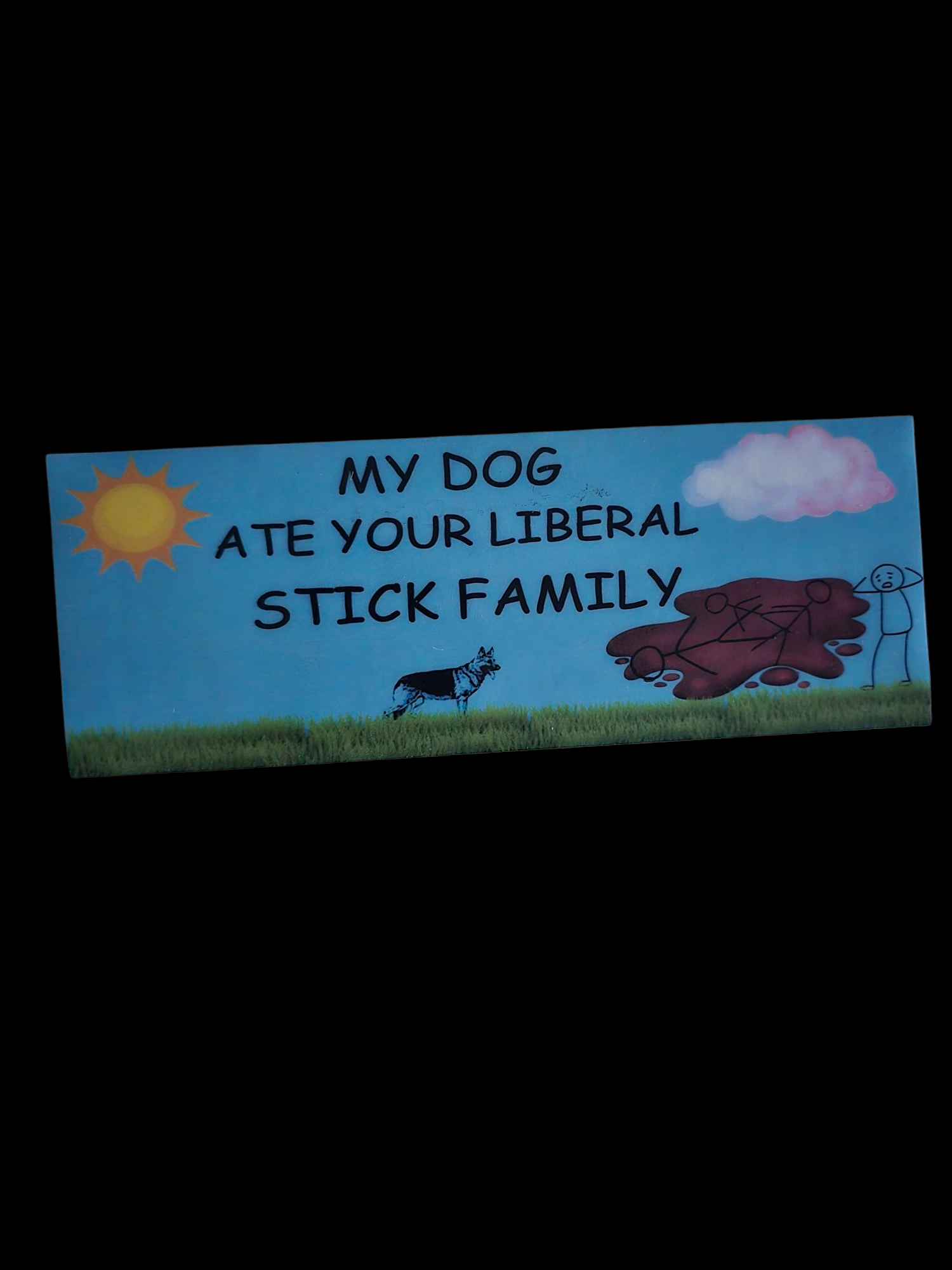 Funny Stick Family Bumper sticker