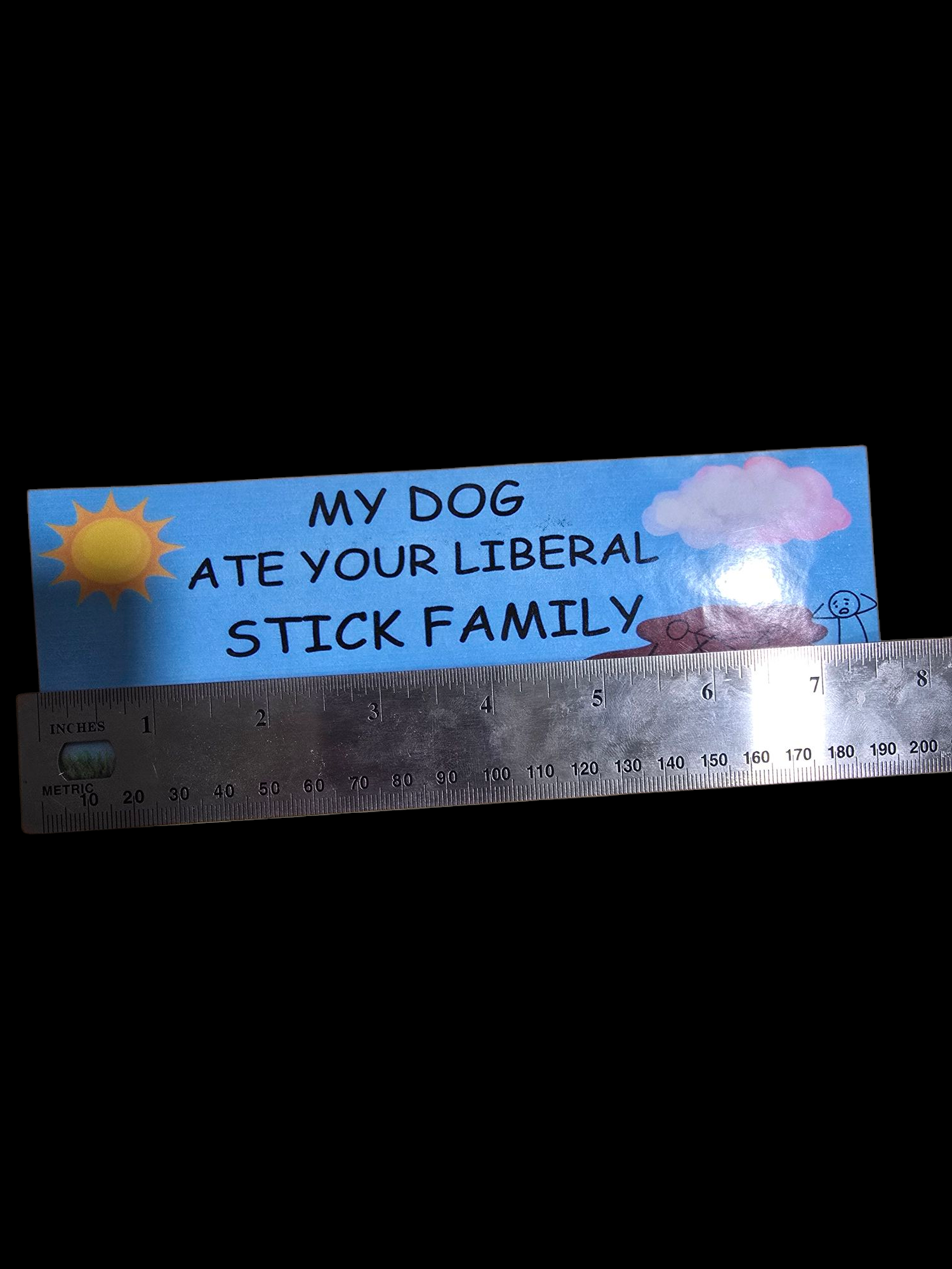 Funny Stick Family Bumper sticker