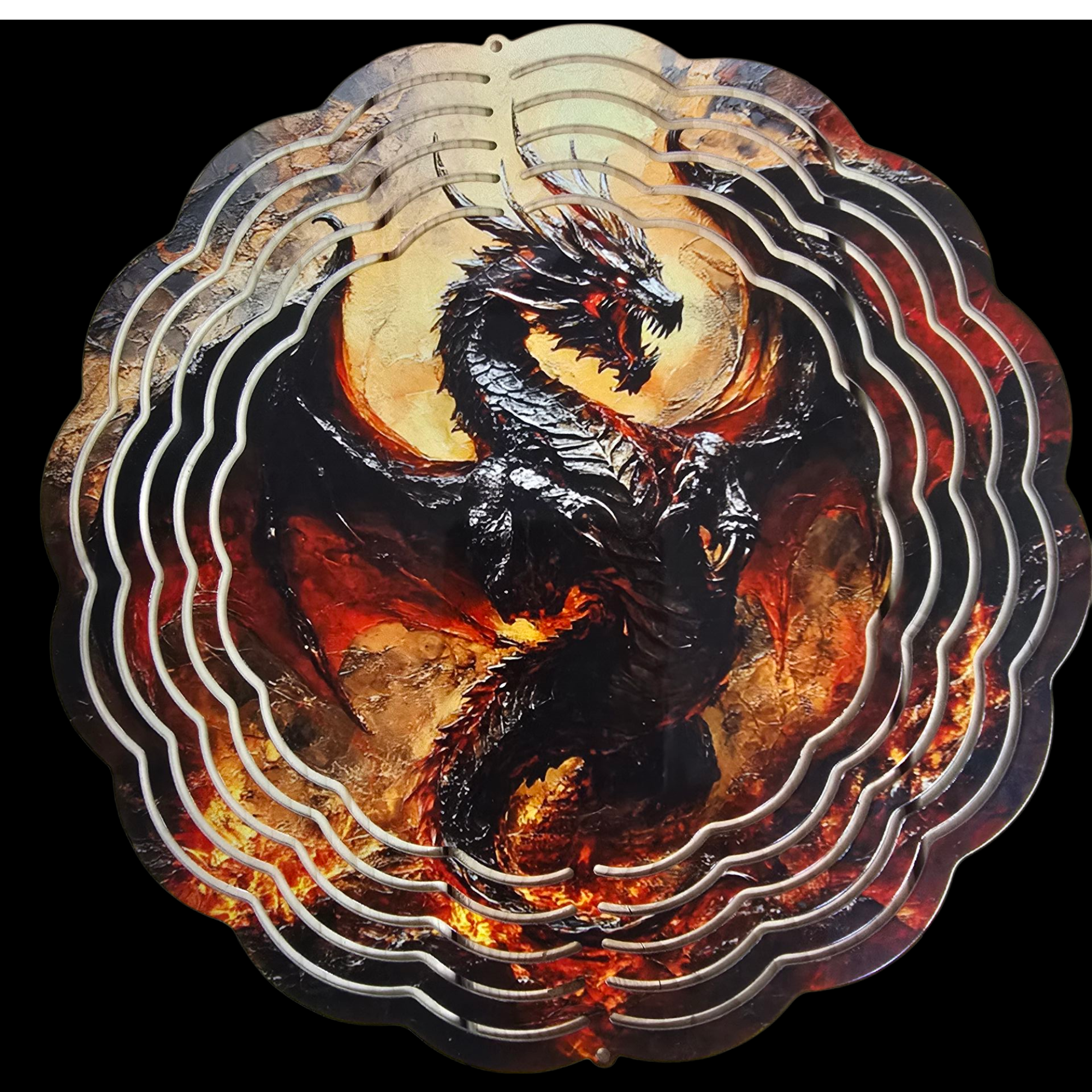 3D Metal Dragon Wall Art