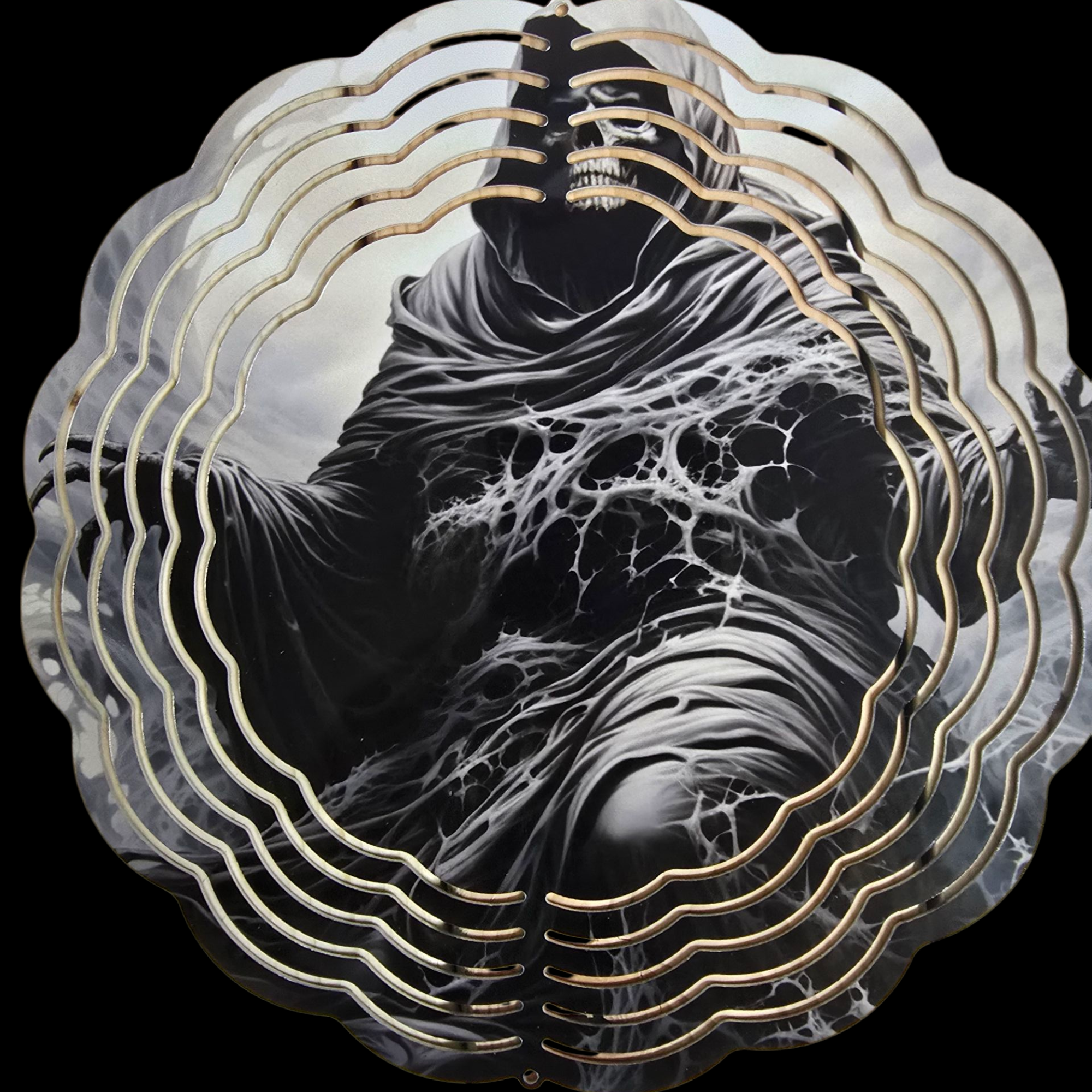 3D Grim Reaper Wind Spinner