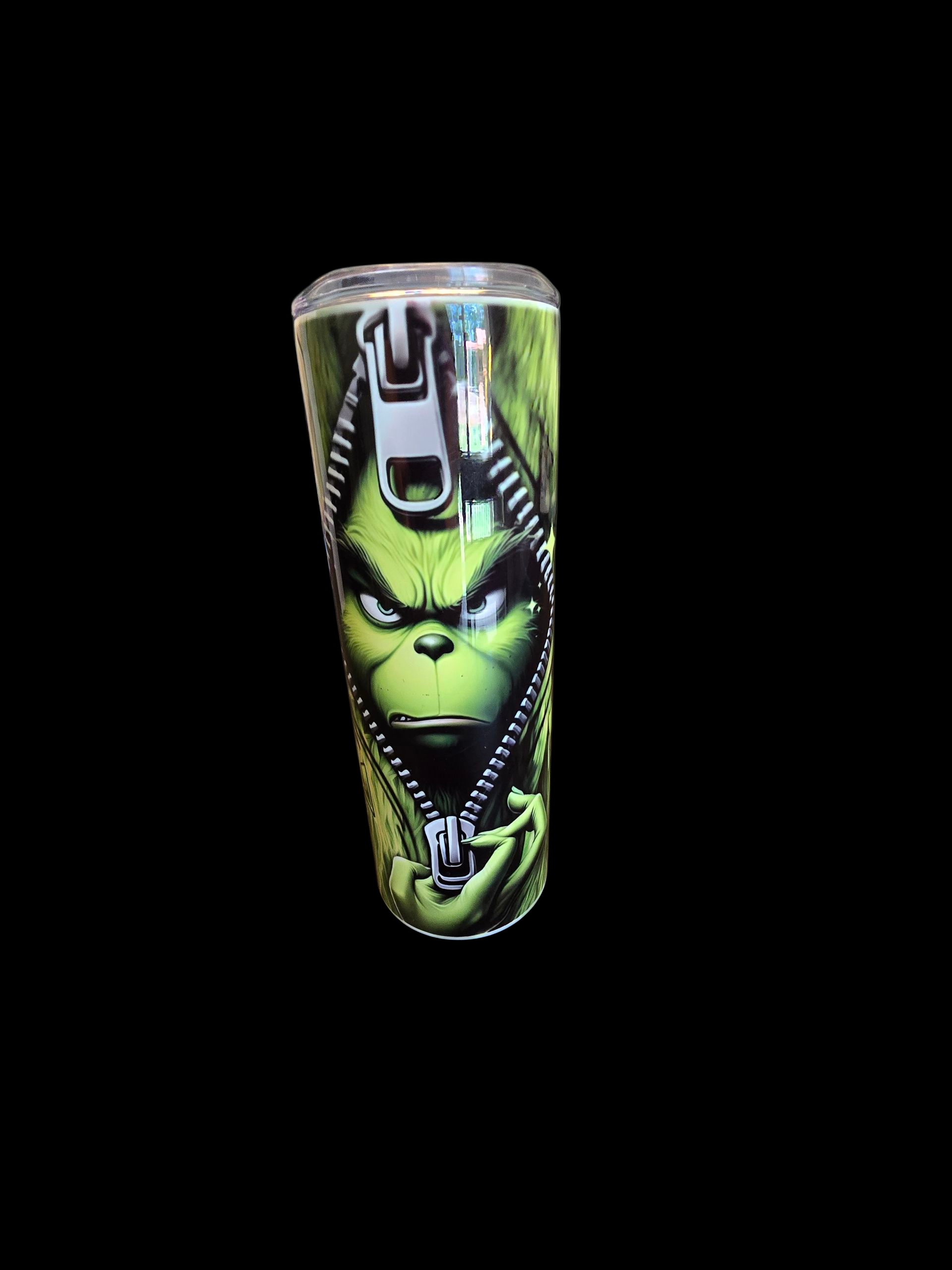 Grinch-Themed Stainless Steel Tumbler