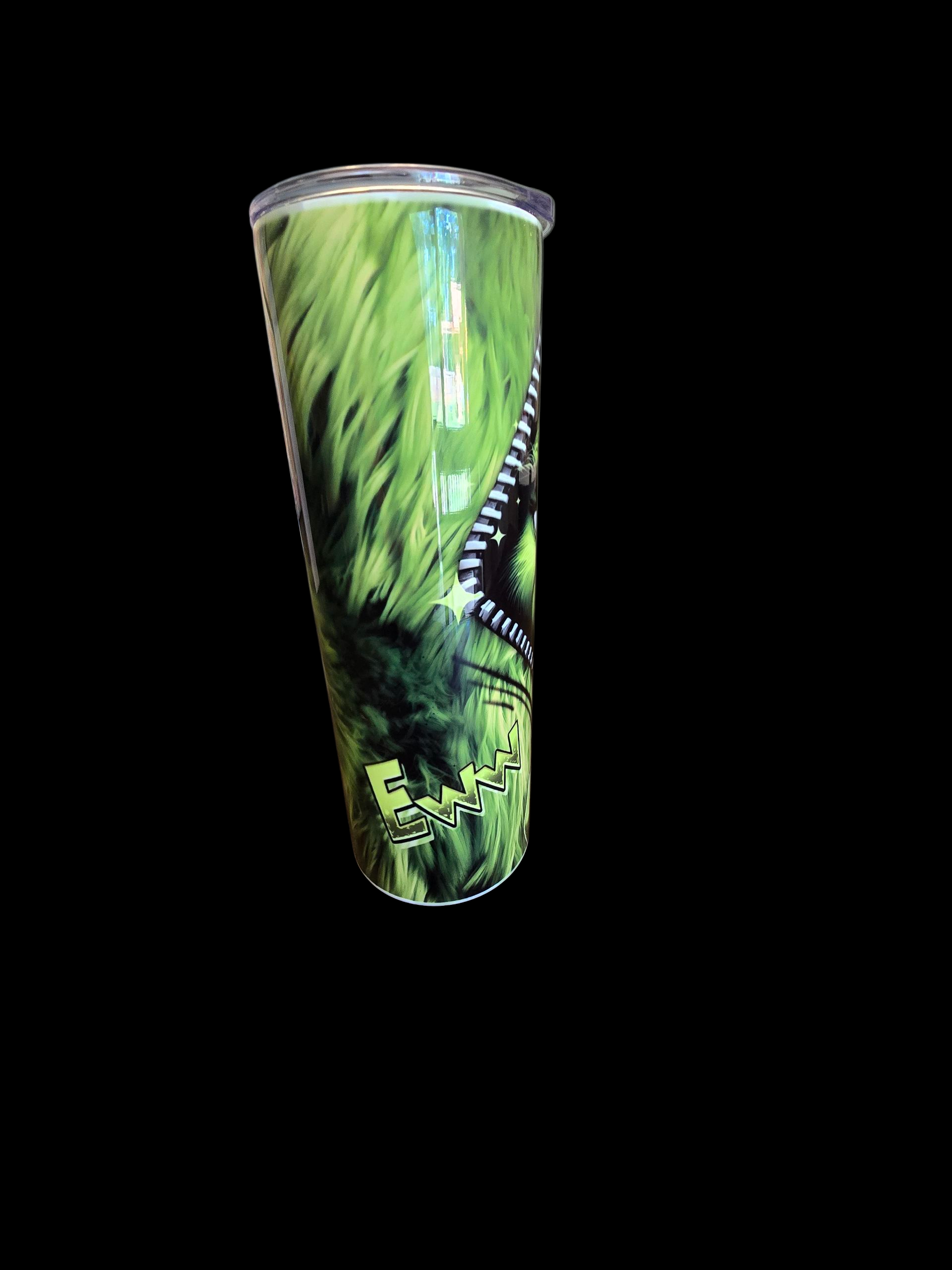 Grinch-Themed Stainless Steel Tumbler