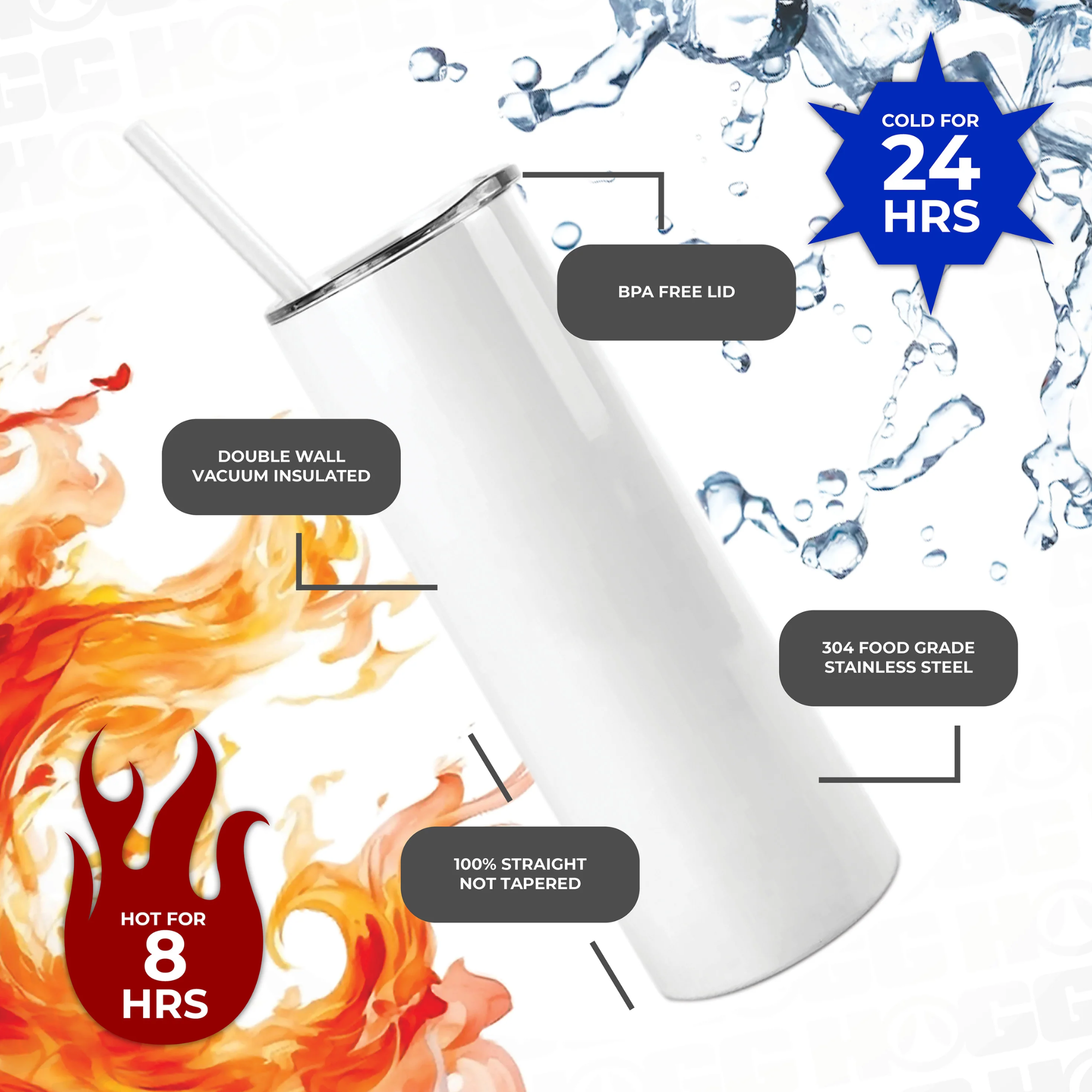 Stainless Steel Skinny Tumbler