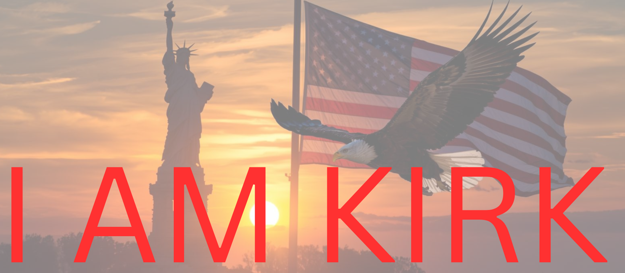 Charlie Kirk "I AM KIRK" Bumper sticker
