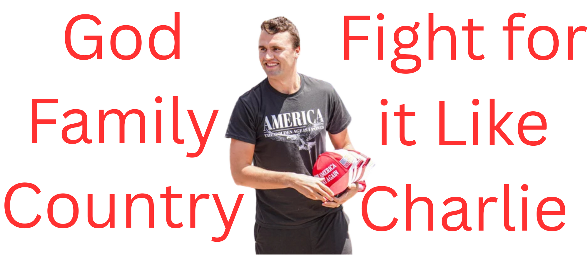 Charlie Kirk - Fight for it Bumper sticker
