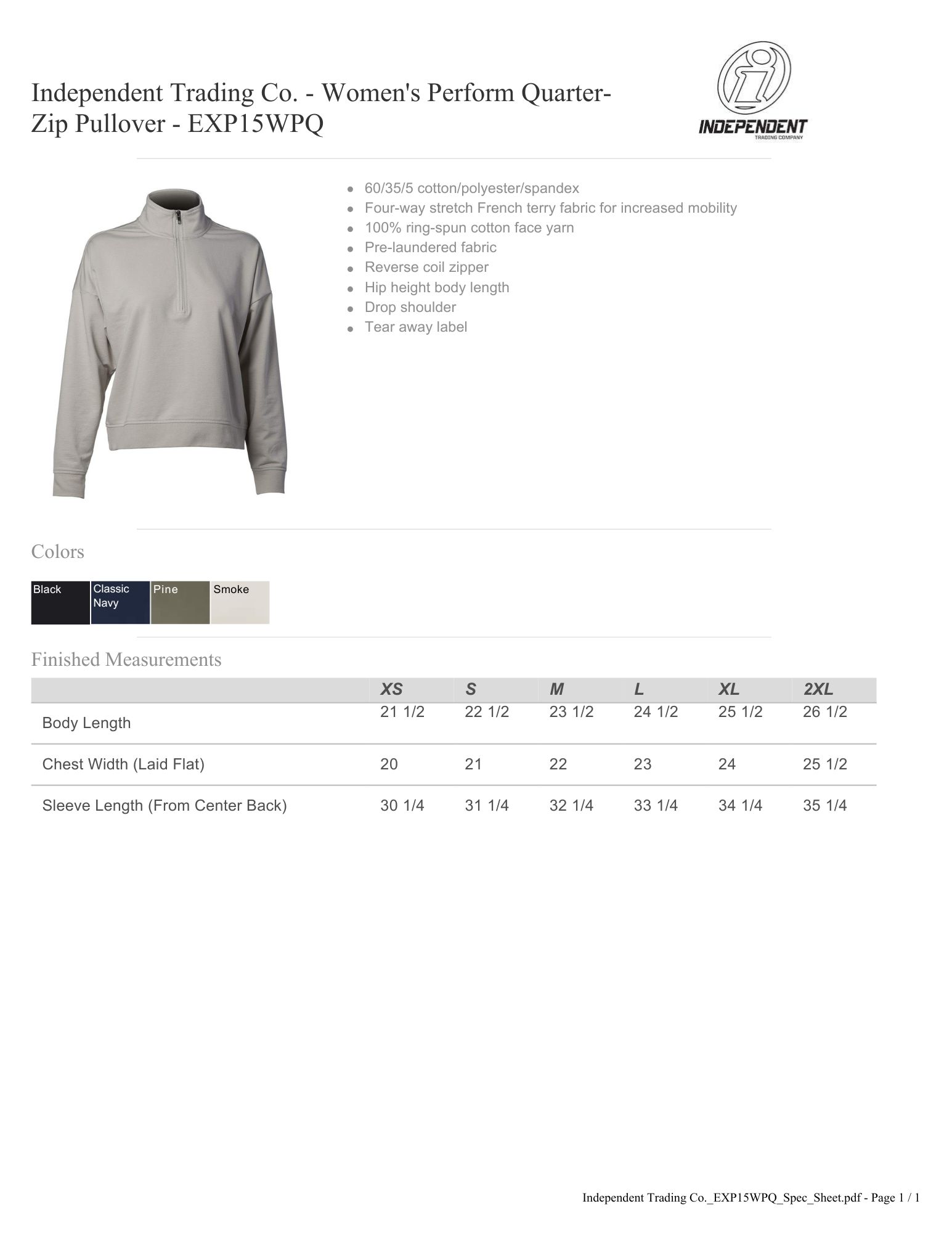 Women's Perform Quarter-Zip Pullover