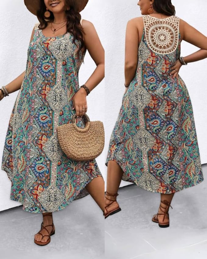 Bohemian Maxi Dress (redirected to Amazon at checkout #ad”)