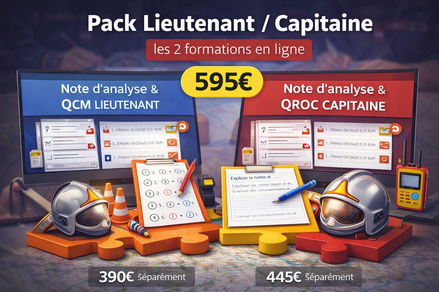 Pack Ecrit Lieutenant interne et Capitaine externe