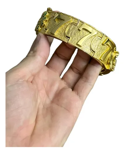 Pulseira de Ouro Decorativa