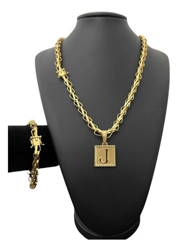 Cordão Pulseira Pingente 8mm Balão Banhado A Ouro 18k Luxo