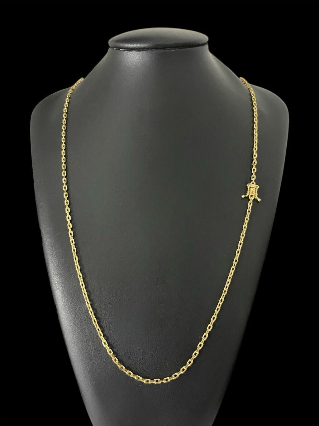 Cordão 2mm Cadeado Banhado A Ouro 18k Luxo Masculino