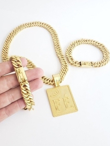 Cordão 13mm Pulseira Pingente Fé Grumet Lacraia Elos Duploss