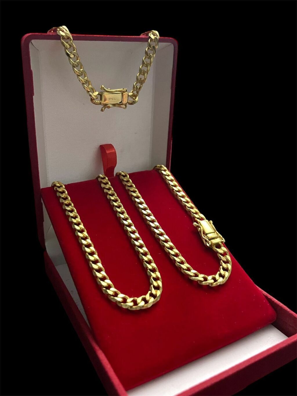 Cordão + Pulseira Pitbull 6mm Banhado A Ouro 18k Luxo