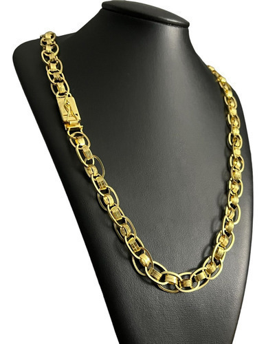 Cordão 13mm Imperador Banhado A Ouro 18k