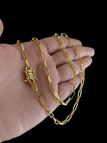 Cordão + Pulseira Tijolinho 4mm Banhado A Ouro 18k