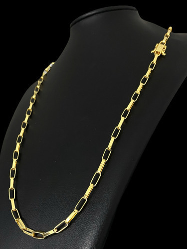 Cordão Tijolinho 5mm Banhado A Ouro 18k