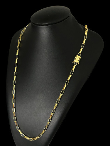 Cordão Tijolinho 4mm Banhado A Ouro 18k