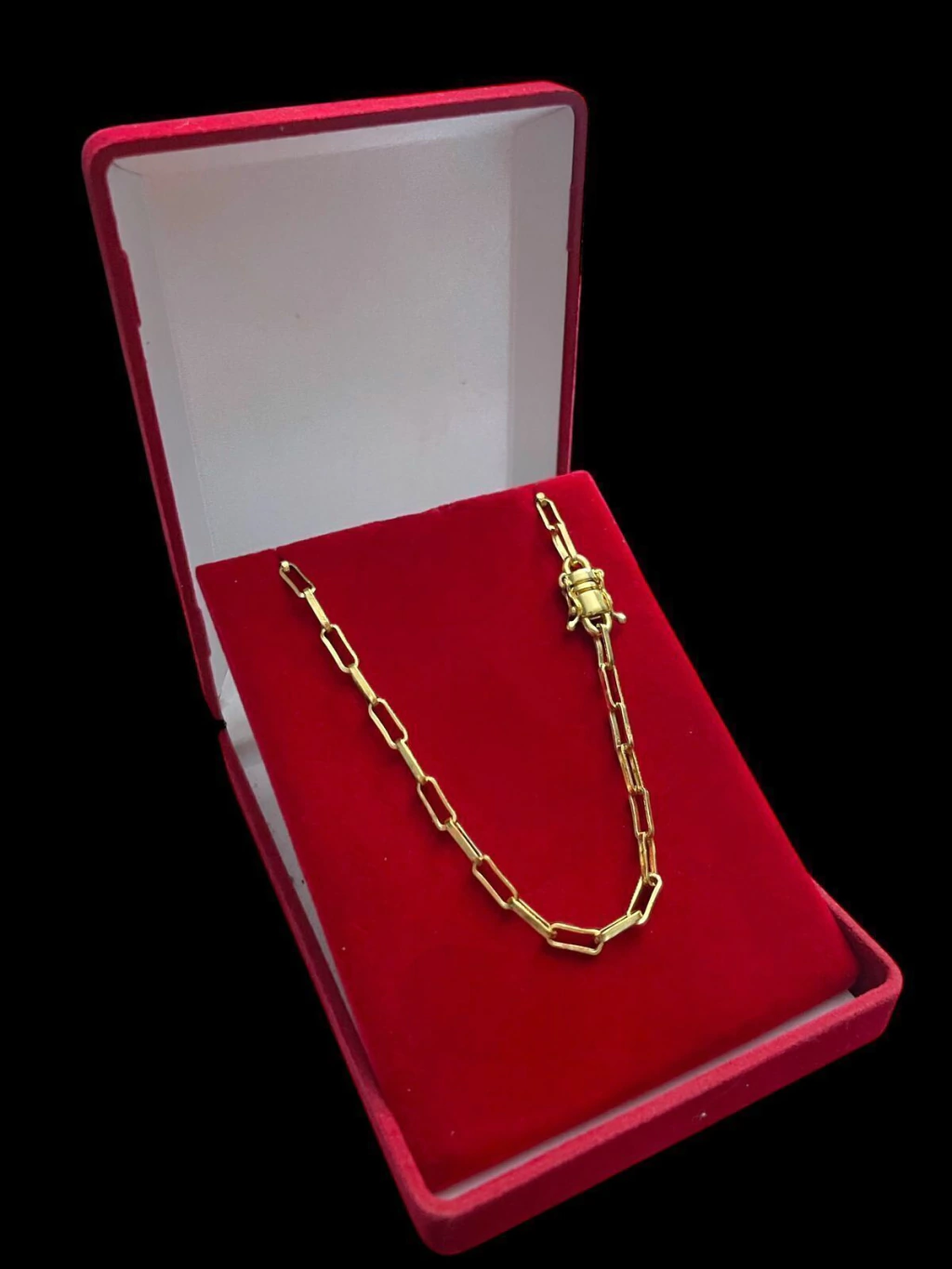 Cordão Tijolinho 4mm Banhado A Ouro 18k