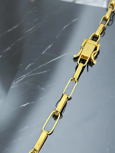 Cordão Tijolinho 5mm Banhado A Ouro 18k