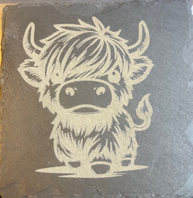 Engraved Slate Coaster - Coos