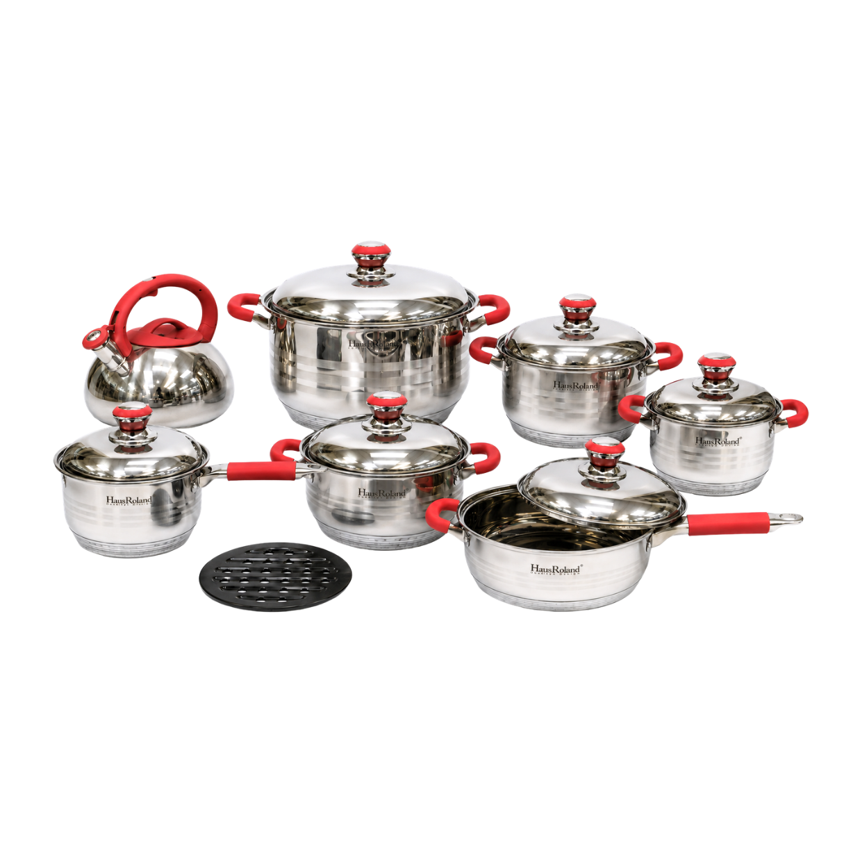 Juego de batería de cocina de acero inoxidable