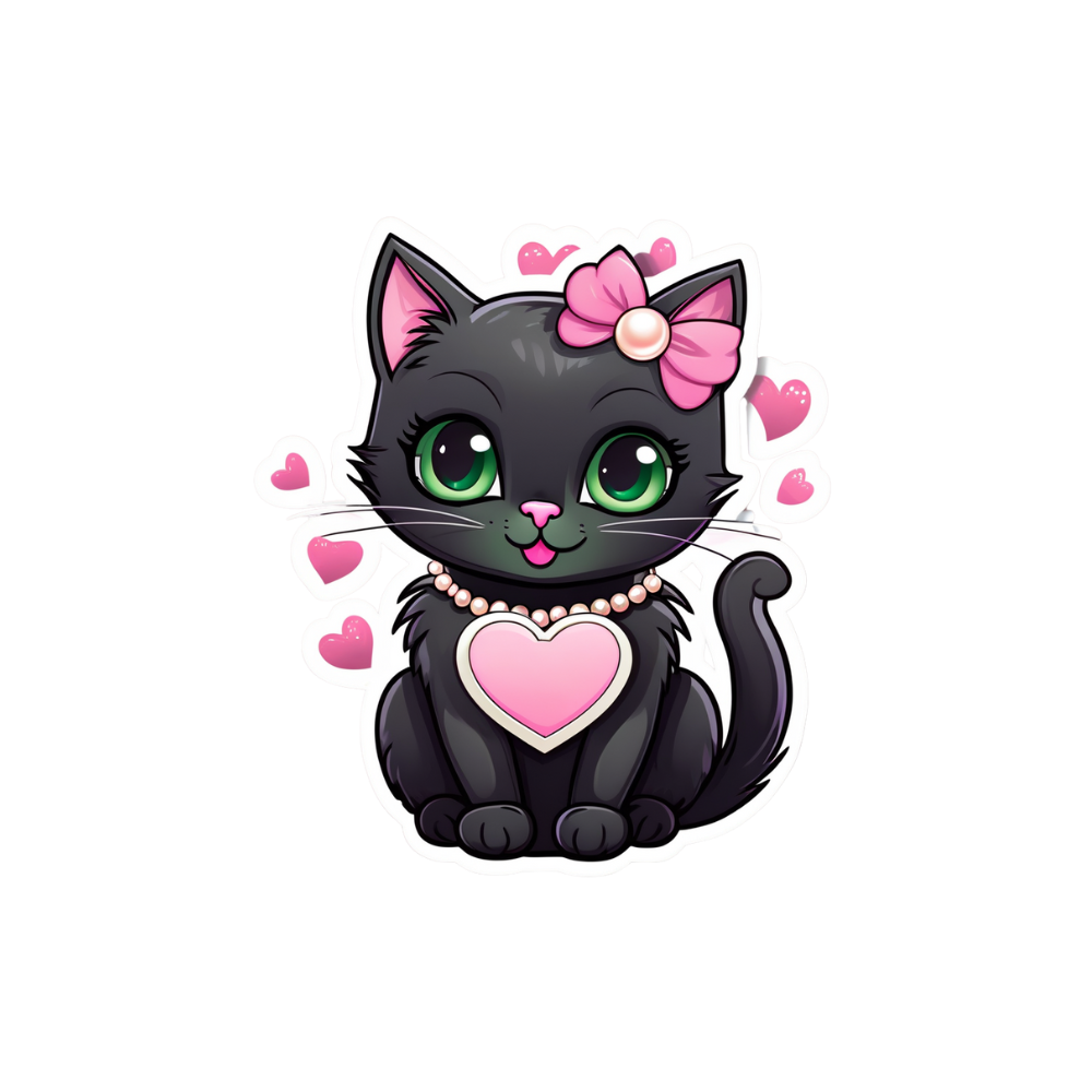 COMING SOON.. Cute Black Cat Sticker